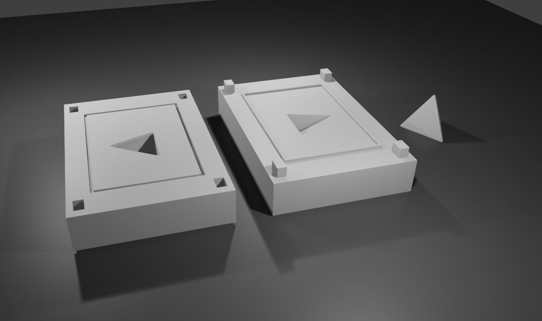 Mold for Dice 4 Sides Blank - Form - Molde para Dados 3D print model_15