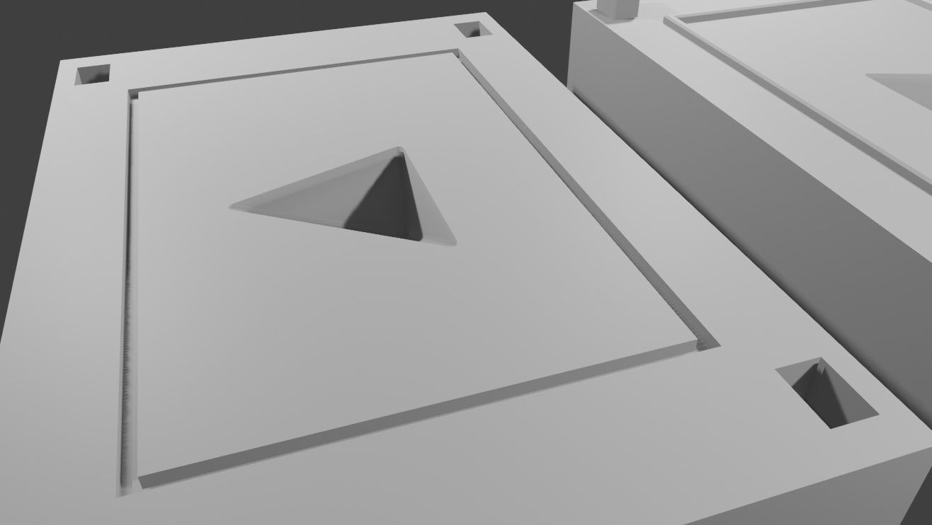 Mold for Dice 4 Sides Blank - Form - Molde para Dados 3D print model_1