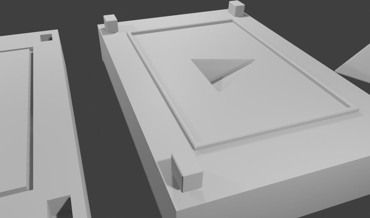 Mold for Dice 4 Sides Blank - Form - Molde para Dados 3D print model_19