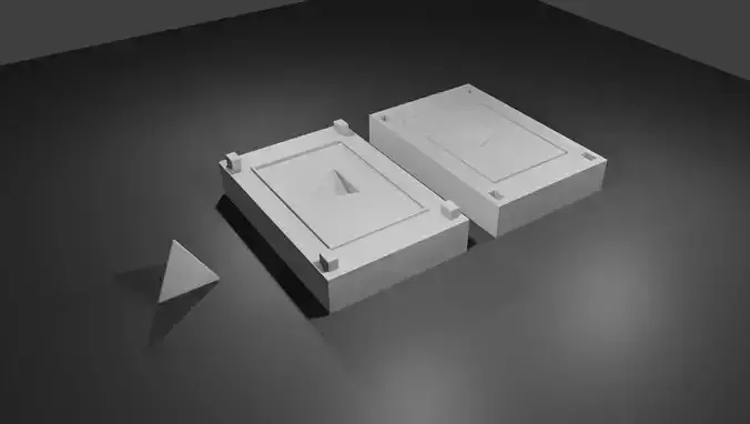 Mold for Dice 4 Sides Blank - Form - Molde para Dados 3D print model