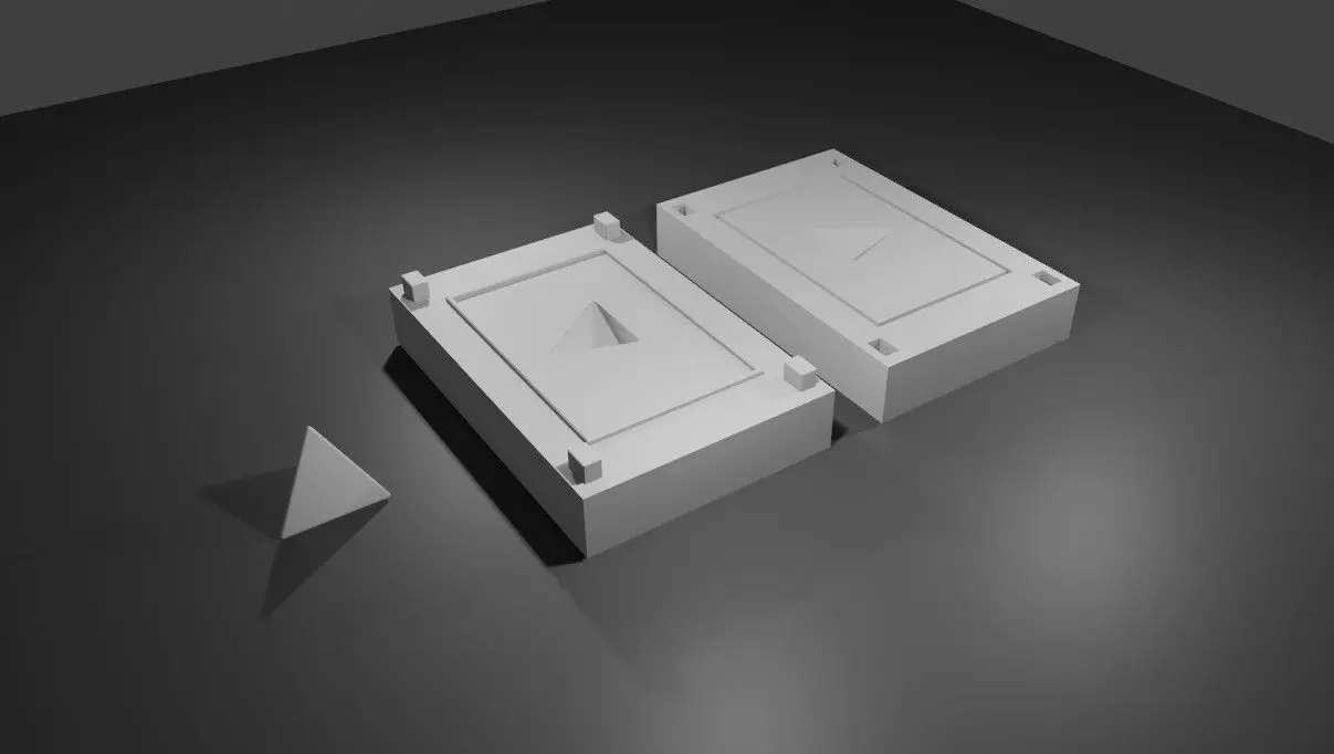 Mold for Dice 4 Sides Blank - Form - Molde para Dados 3D print model_0