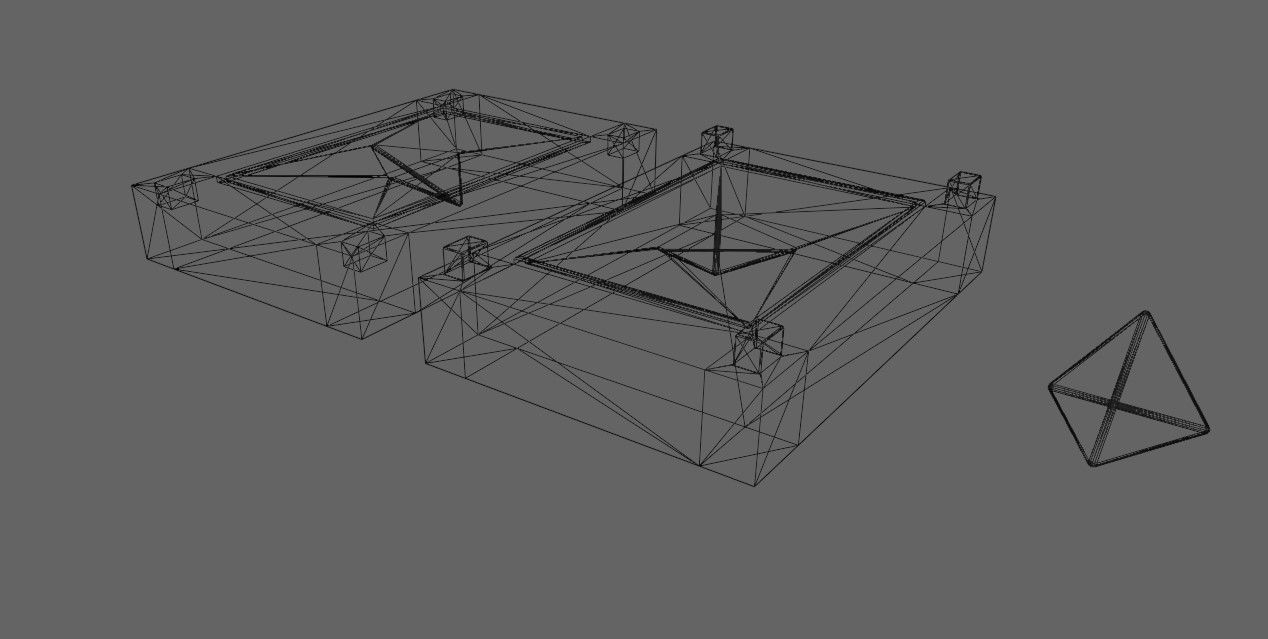 Mold for Dice 4 Sides Blank - Form - Molde para Dados 3D print model_10