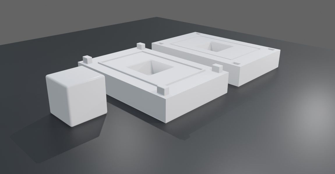 Mold for Dice 6 Sides Blank - Form - Molde para Dados 3D print model_19