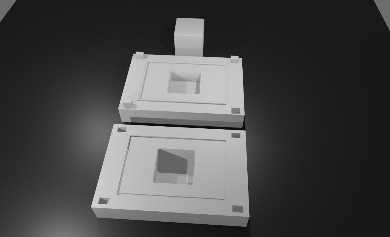 Mold for Dice 6 Sides Blank - Form - Molde para Dados 3D print model_2