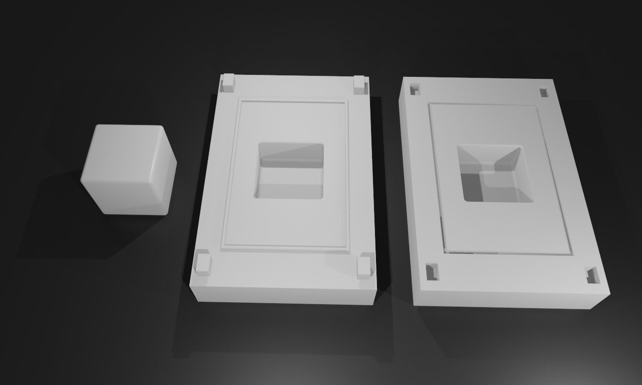 Mold for Dice 6 Sides Blank - Form - Molde para Dados 3D print model_6