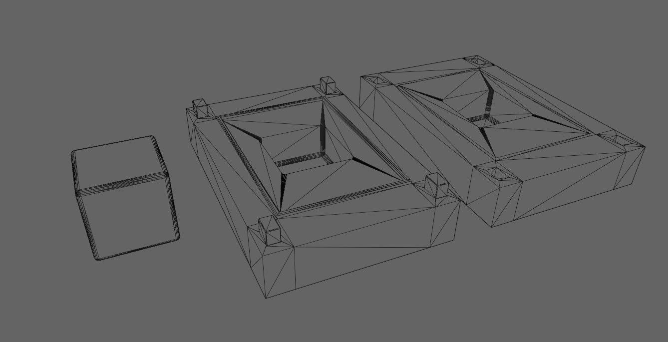 Mold for Dice 6 Sides Blank - Form - Molde para Dados 3D print model_14