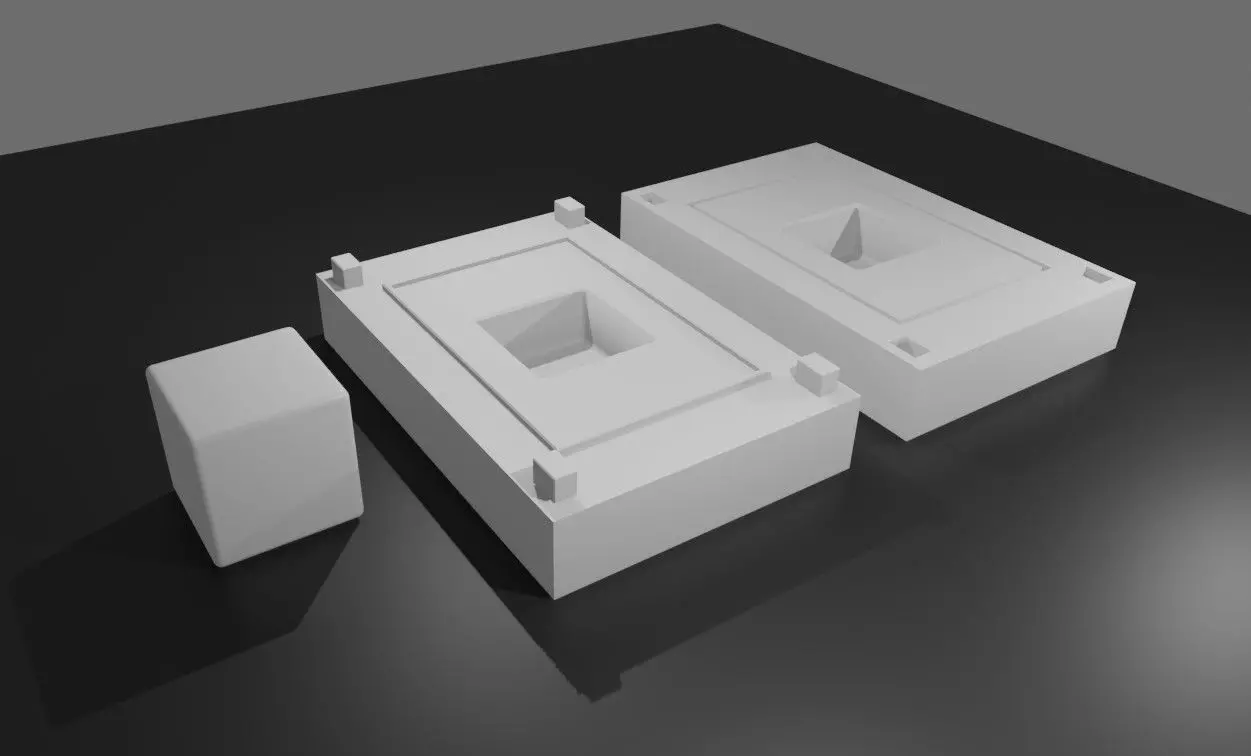 Mold for Dice 6 Sides Blank - Form - Molde para Dados 3D print model_0