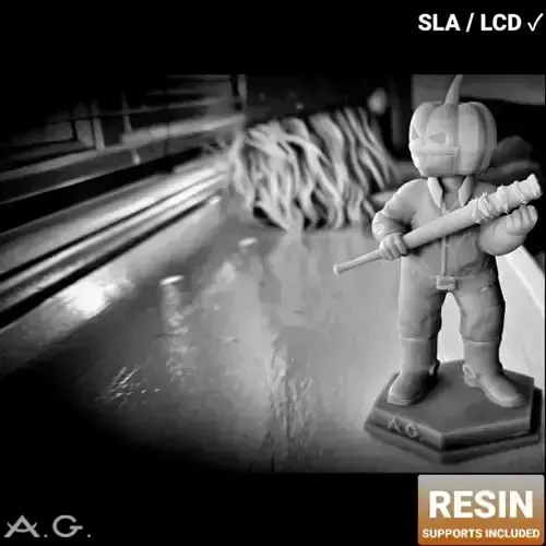 Halloween COVID Buster Pumpkin AG  Miniature  Ready to 3D print