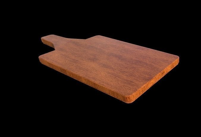Wooden chopping boards kitchenware 3D model Low-poly 3D model