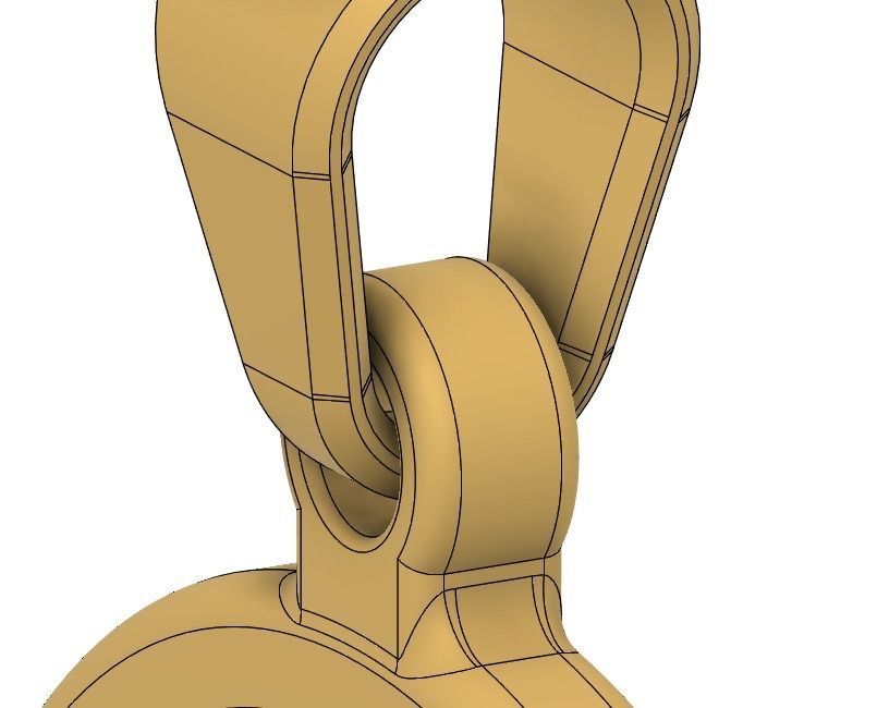 Palm tree pendant ready for necklace printable 3D print model_5