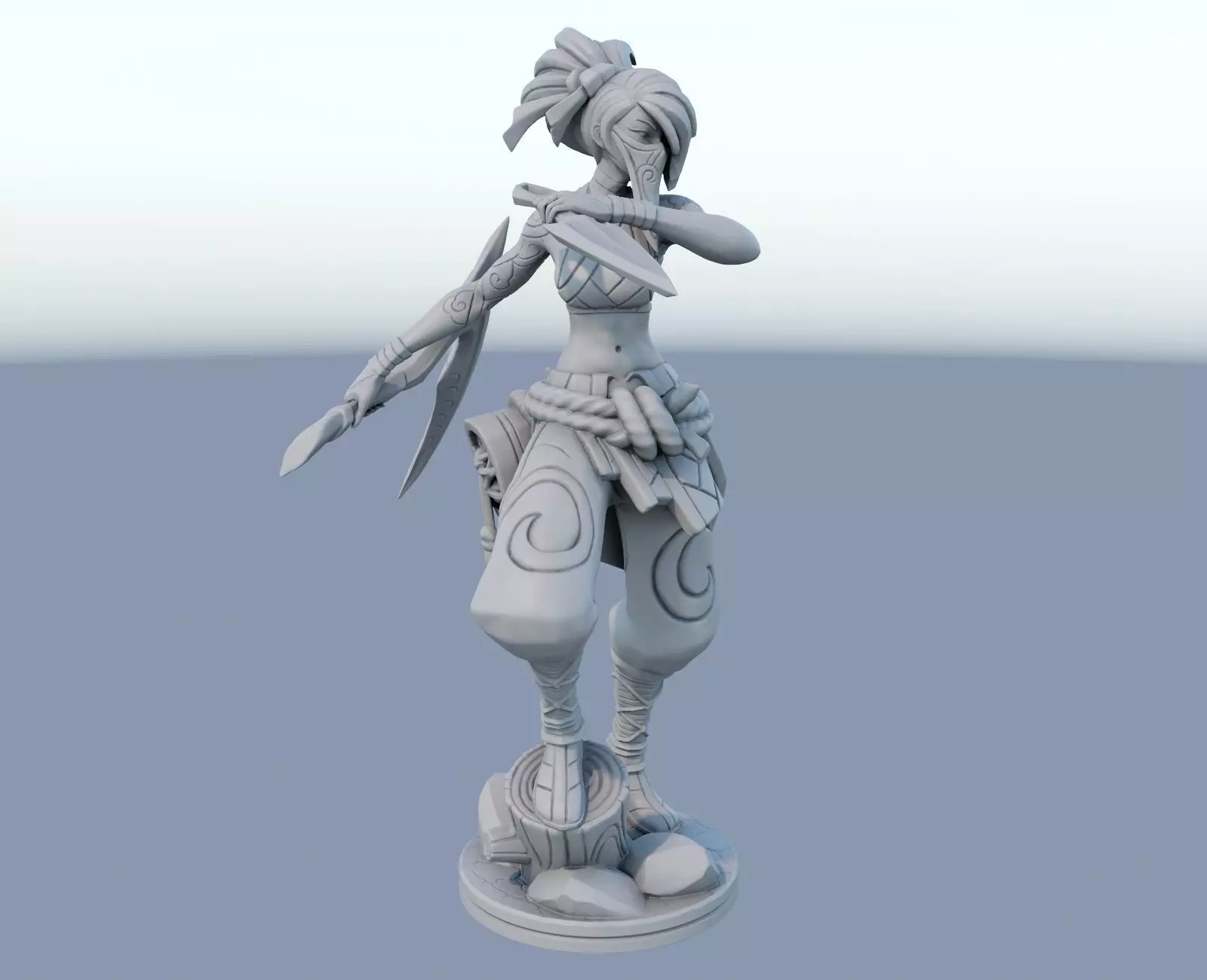 akali League of Legends 3D print model 3D print model