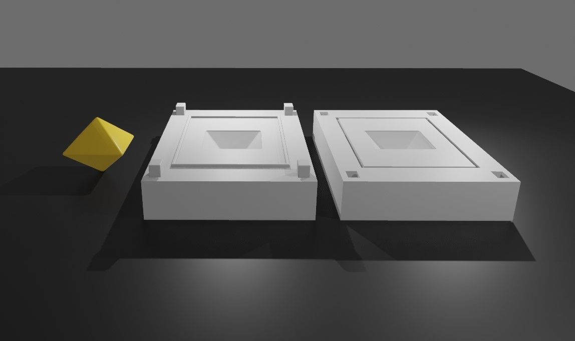 Mold for Dice 8 Sides Blank - Form - Molde para Dados 3D print model_13