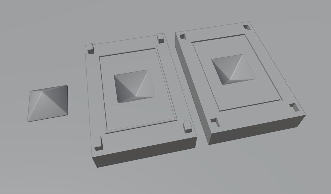 Mold for Dice 8 Sides Blank - Form - Molde para Dados 3D print model_3