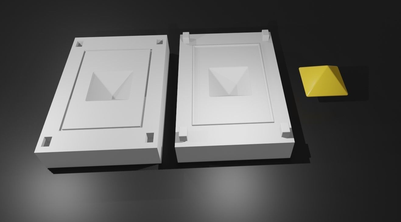 Mold for Dice 8 Sides Blank - Form - Molde para Dados 3D print model_16