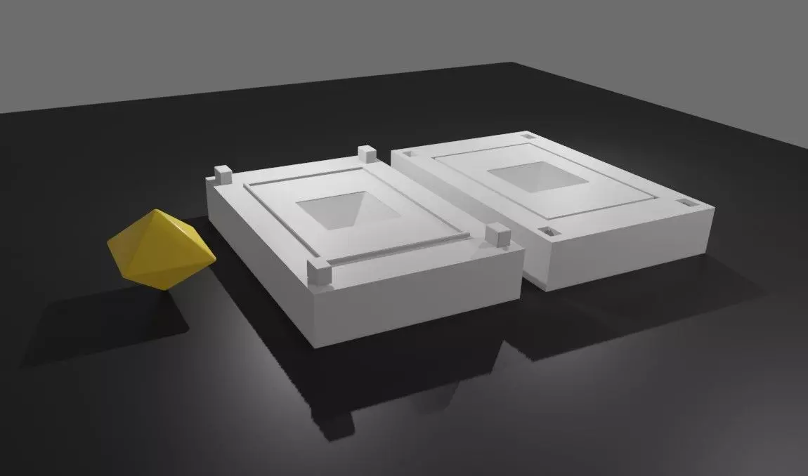 Mold for Dice 8 Sides Blank - Form - Molde para Dados 3D print model_0