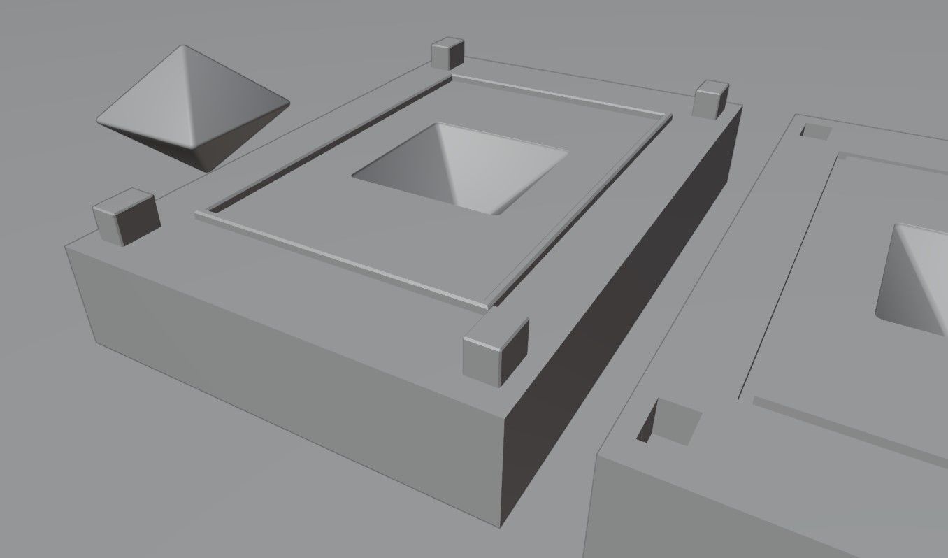 Mold for Dice 8 Sides Blank - Form - Molde para Dados 3D print model_7