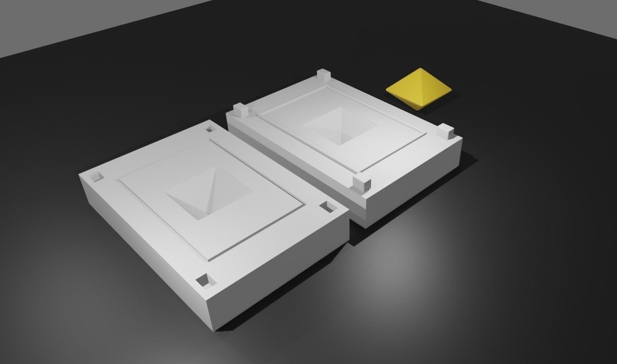 Mold for Dice 8 Sides Blank - Form - Molde para Dados 3D print model_15