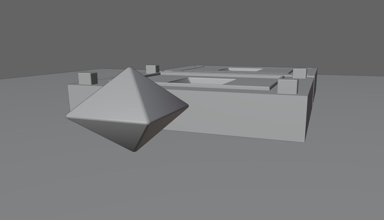 Mold for Dice 8 Sides Blank - Form - Molde para Dados 3D print model_8