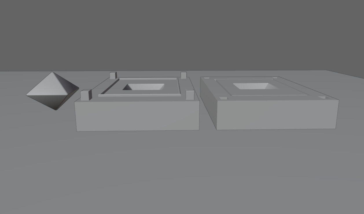 Mold for Dice 8 Sides Blank - Form - Molde para Dados 3D print model_5