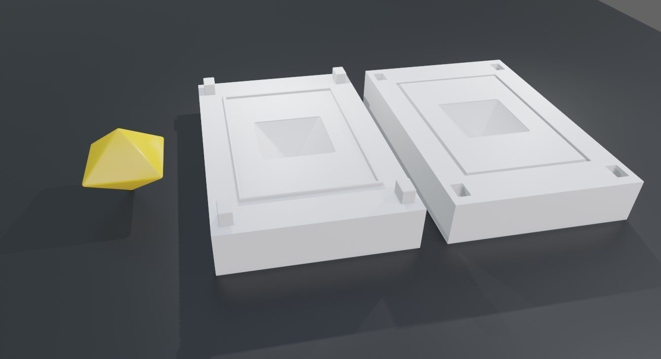 Mold for Dice 8 Sides Blank - Form - Molde para Dados 3D print model_19