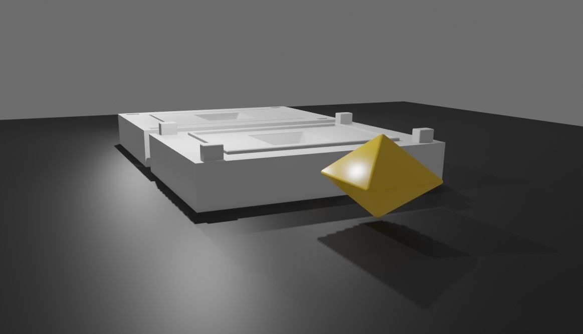 Mold for Dice 8 Sides Blank - Form - Molde para Dados 3D print model_17