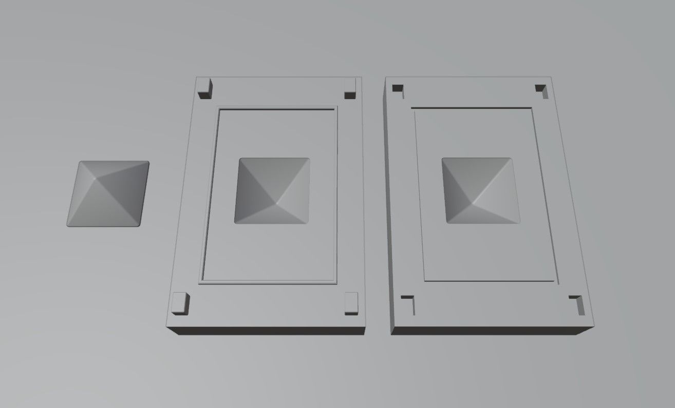 Mold for Dice 8 Sides Blank - Form - Molde para Dados 3D print model_4