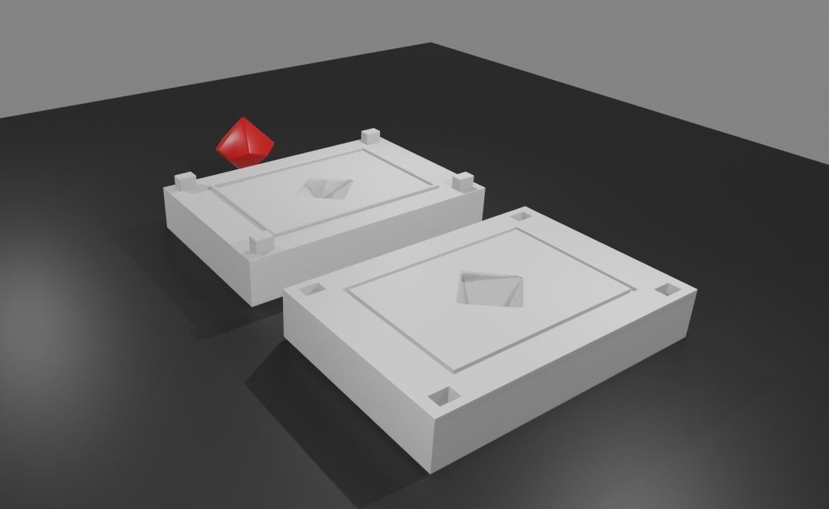 Mold for Dice 10 Sides Blank - Form - Molde para Dados 3D print model_9