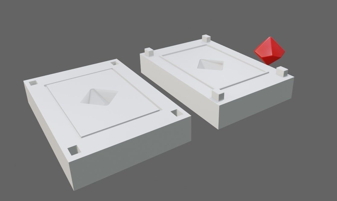 Mold for Dice 10 Sides Blank - Form - Molde para Dados 3D print model_1