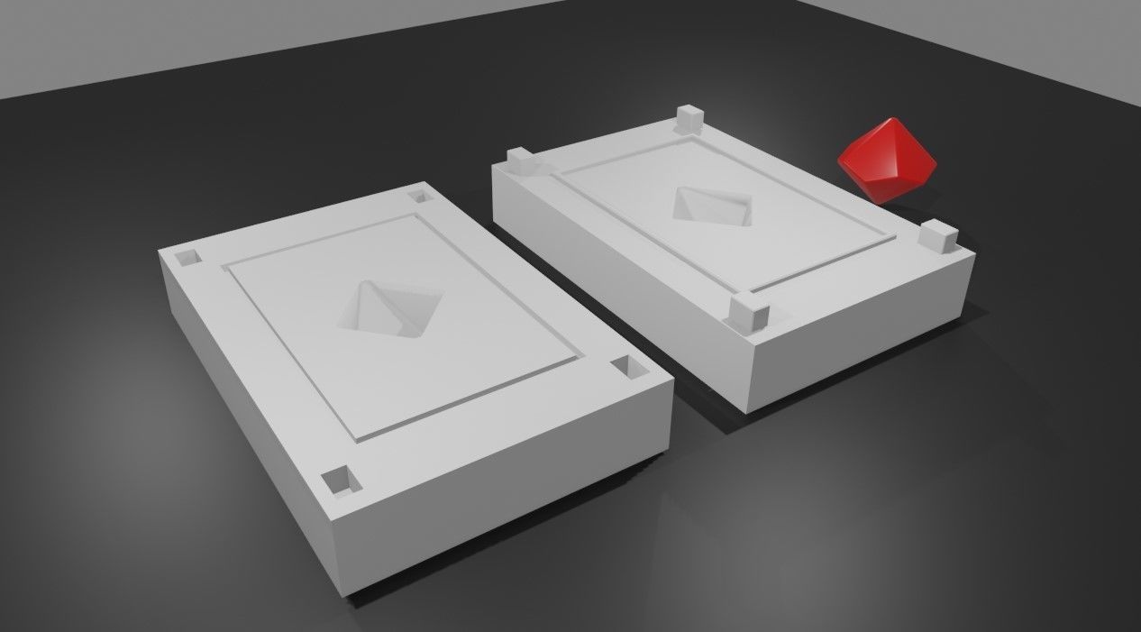 Mold for Dice 10 Sides Blank - Form - Molde para Dados 3D print model_10