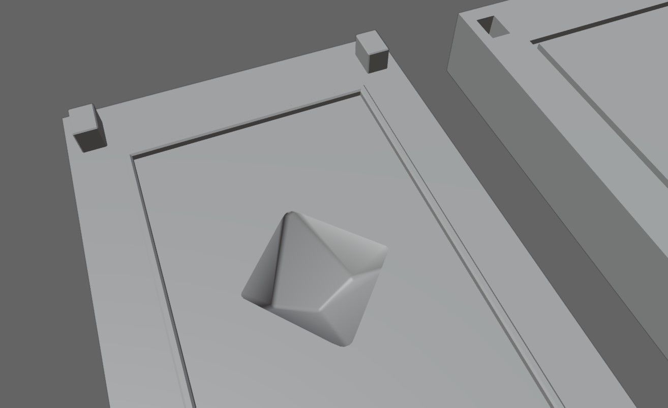 Mold for Dice 10 Sides Blank - Form - Molde para Dados 3D print model_4