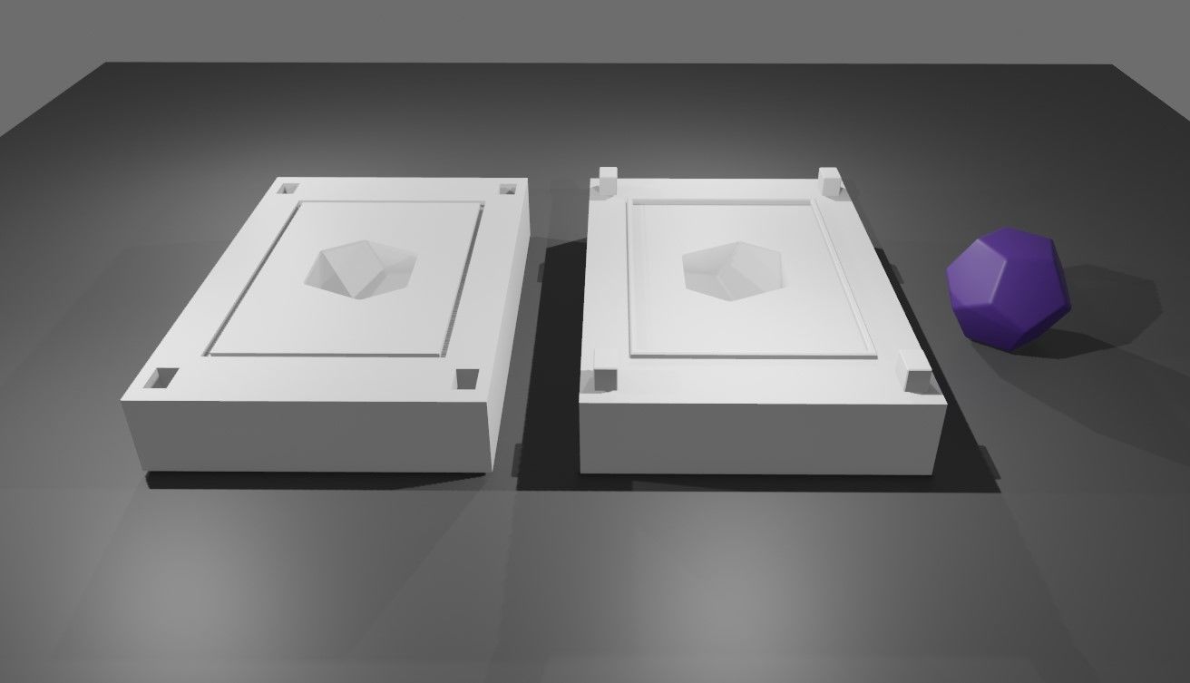 Mold for Dice 12 Sides Blank - Form - Molde para Dados 3D print model_3