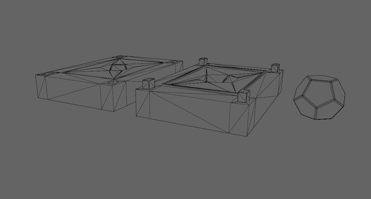 Mold for Dice 12 Sides Blank - Form - Molde para Dados 3D print model_9