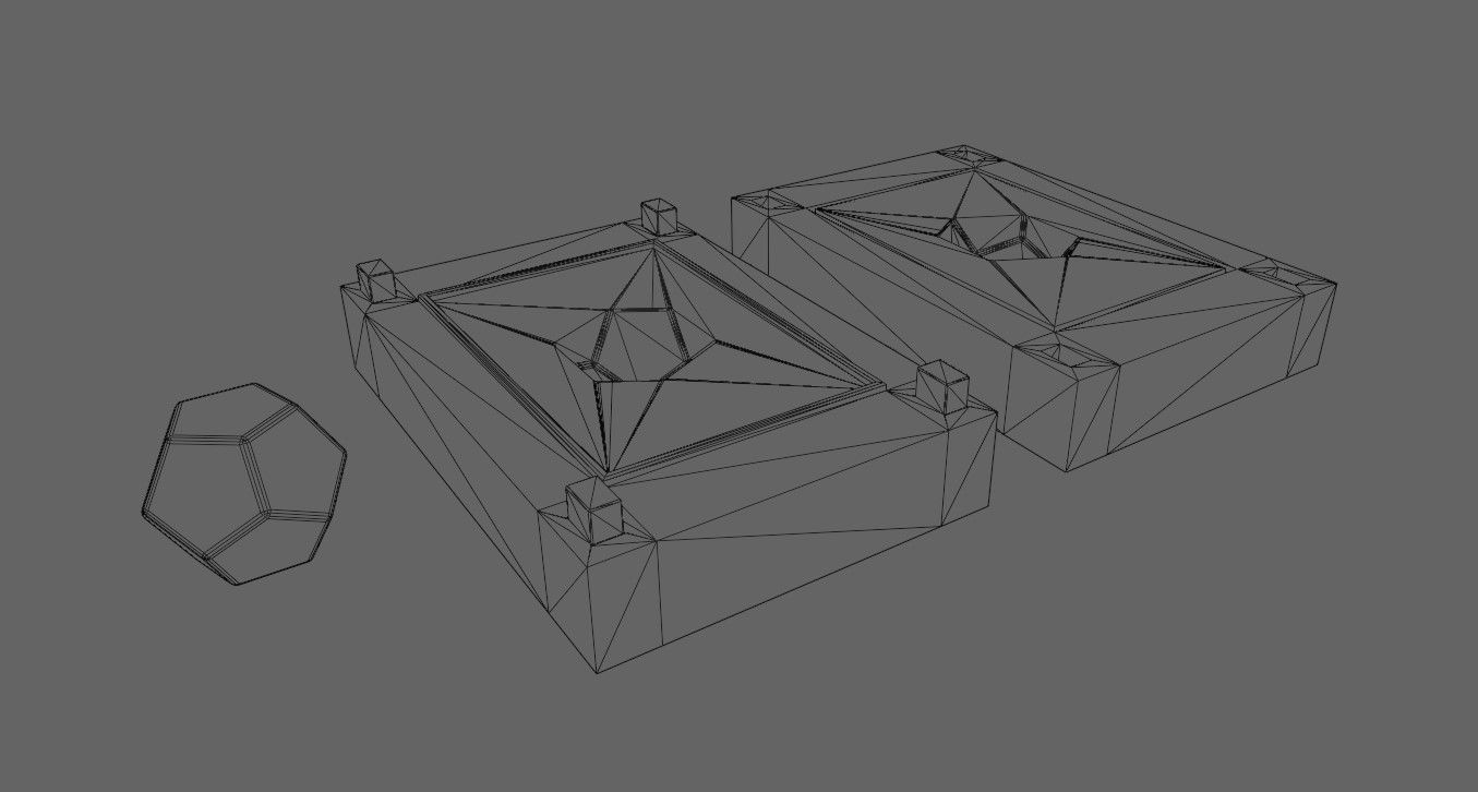 Mold for Dice 12 Sides Blank - Form - Molde para Dados 3D print model_8