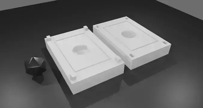 Mold for Dice 20 Sides Blank - Form - Molde para Dados 3D print model