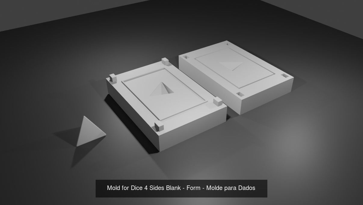 Mold for Dices Full Pack - RPG - Form  3D Model Collection_1