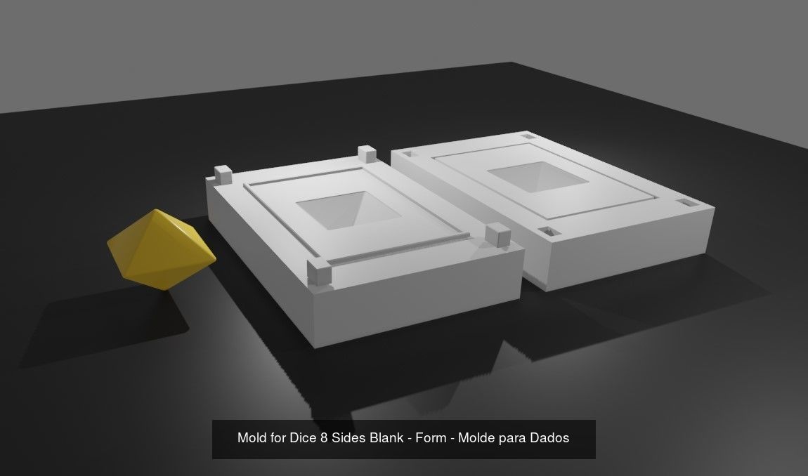 Mold for Dices Full Pack - RPG - Form  3D Model Collection_3