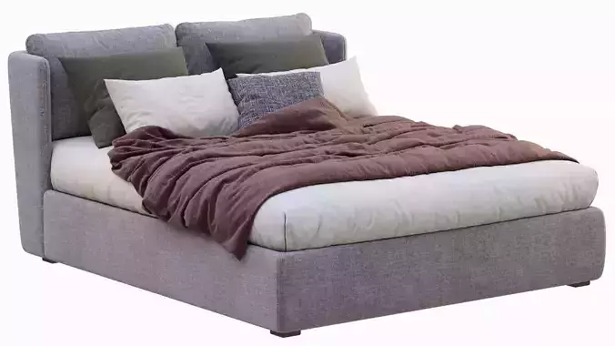 Meridiani Bed KIRA 3D model