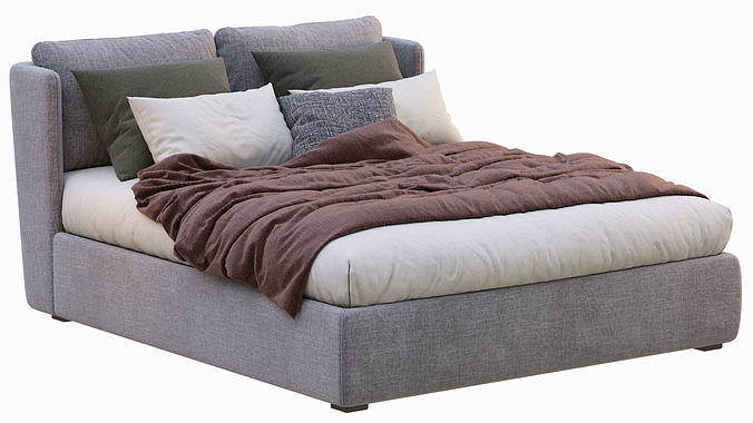 Meridiani Bed KIRA 3D model