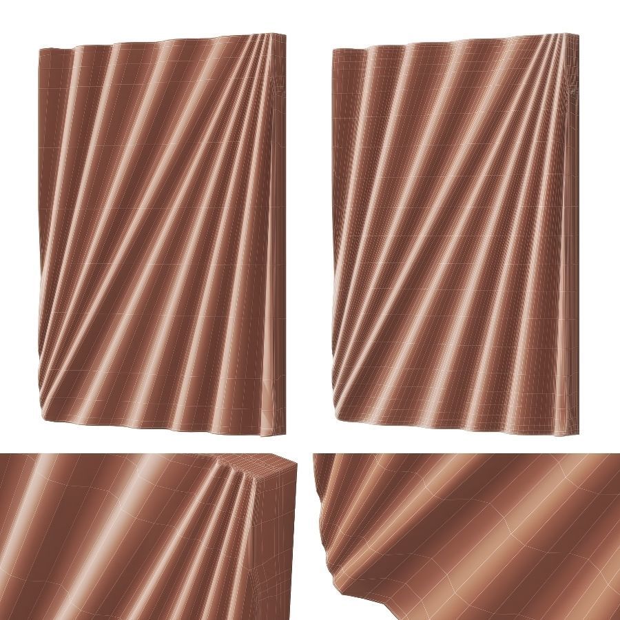 Small plaster artwork Low-poly 3D model_6