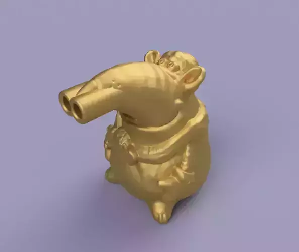Mouse hookah mouthpiece mouth tip Raton adaptador cachimba  3D print model