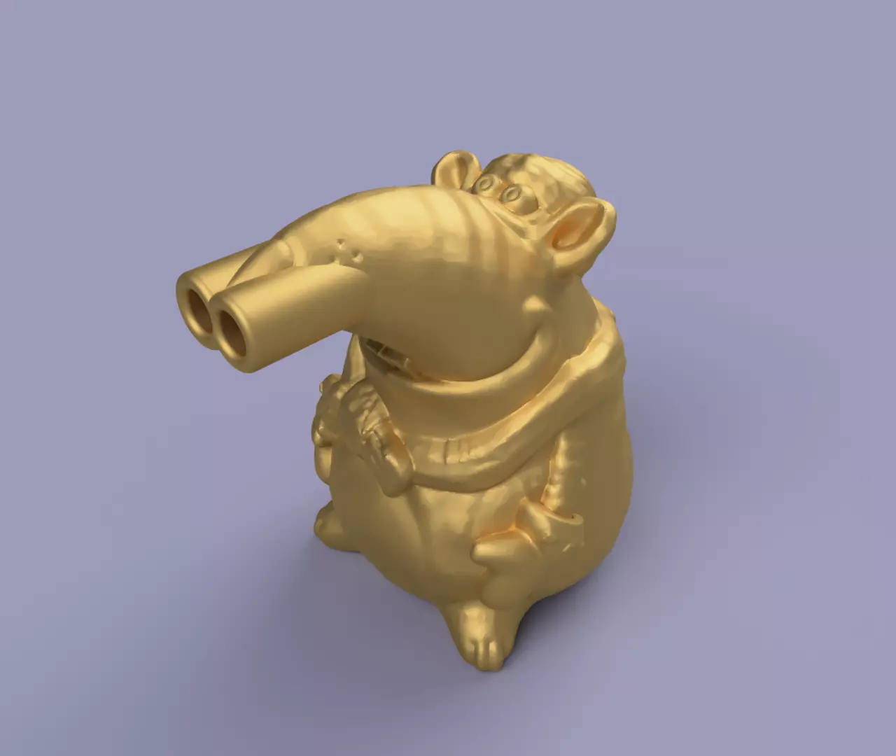 Mouse hookah mouthpiece mouth tip Raton adaptador cachimba  3D print model_0
