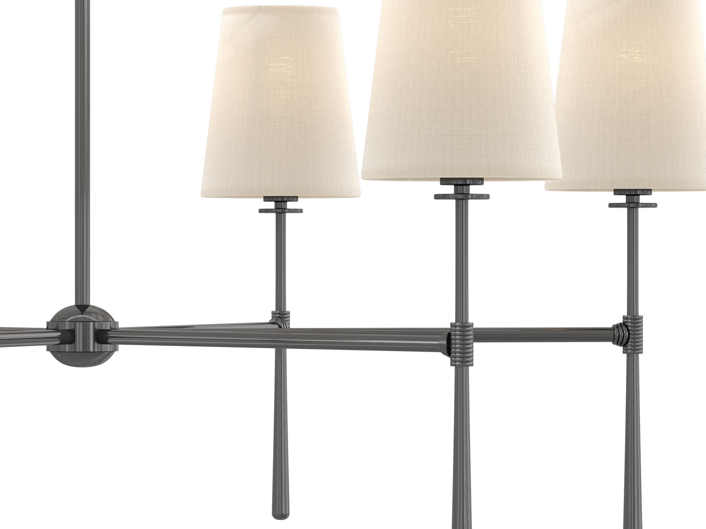 Rhodes Round Chandelier 6 Light 3D model_3