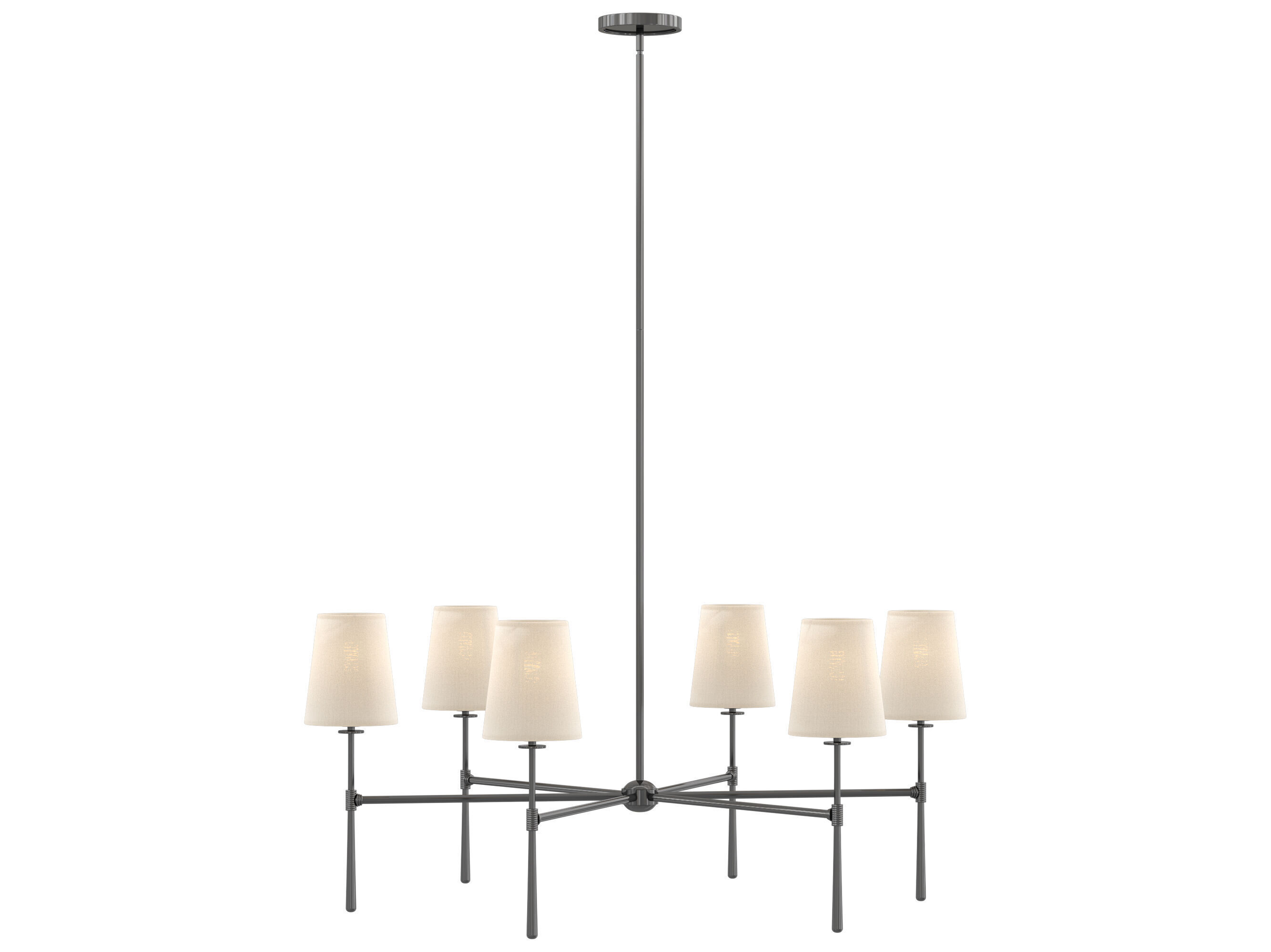 Rhodes Round Chandelier 6 Light 3D model_2