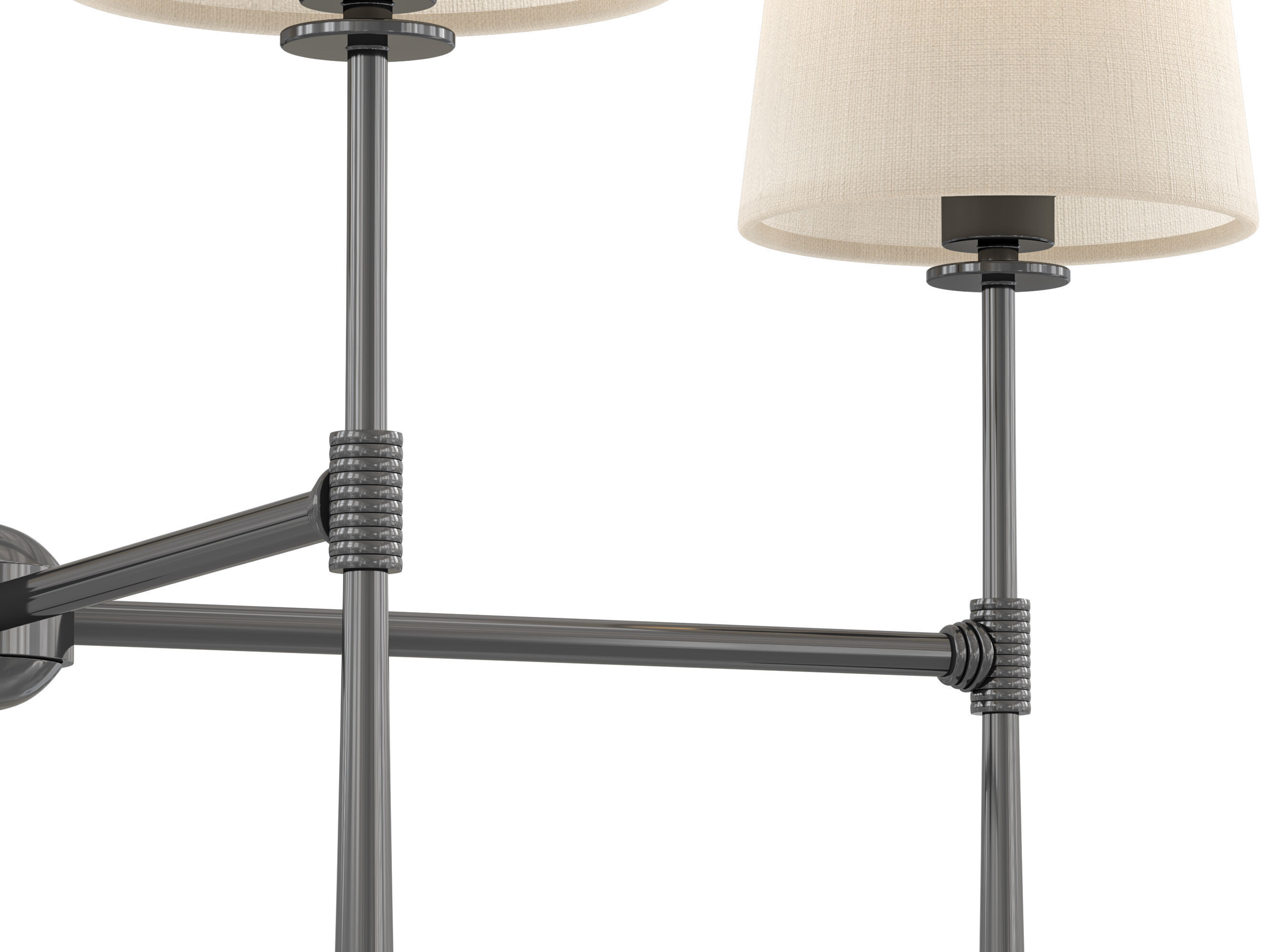 Rhodes Round Chandelier 6 Light 3D model_4