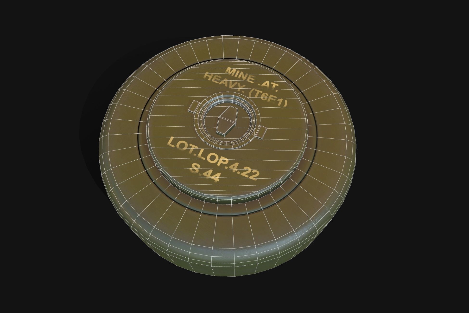 Grenades pack 10 models Low-poly 3D model_7