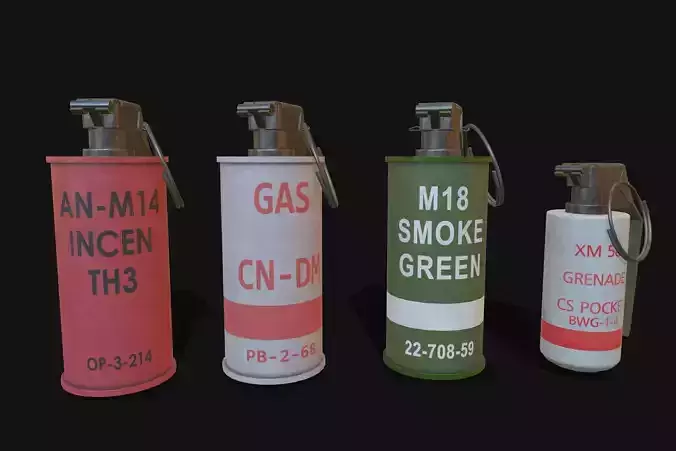 Grenades pack 10 models