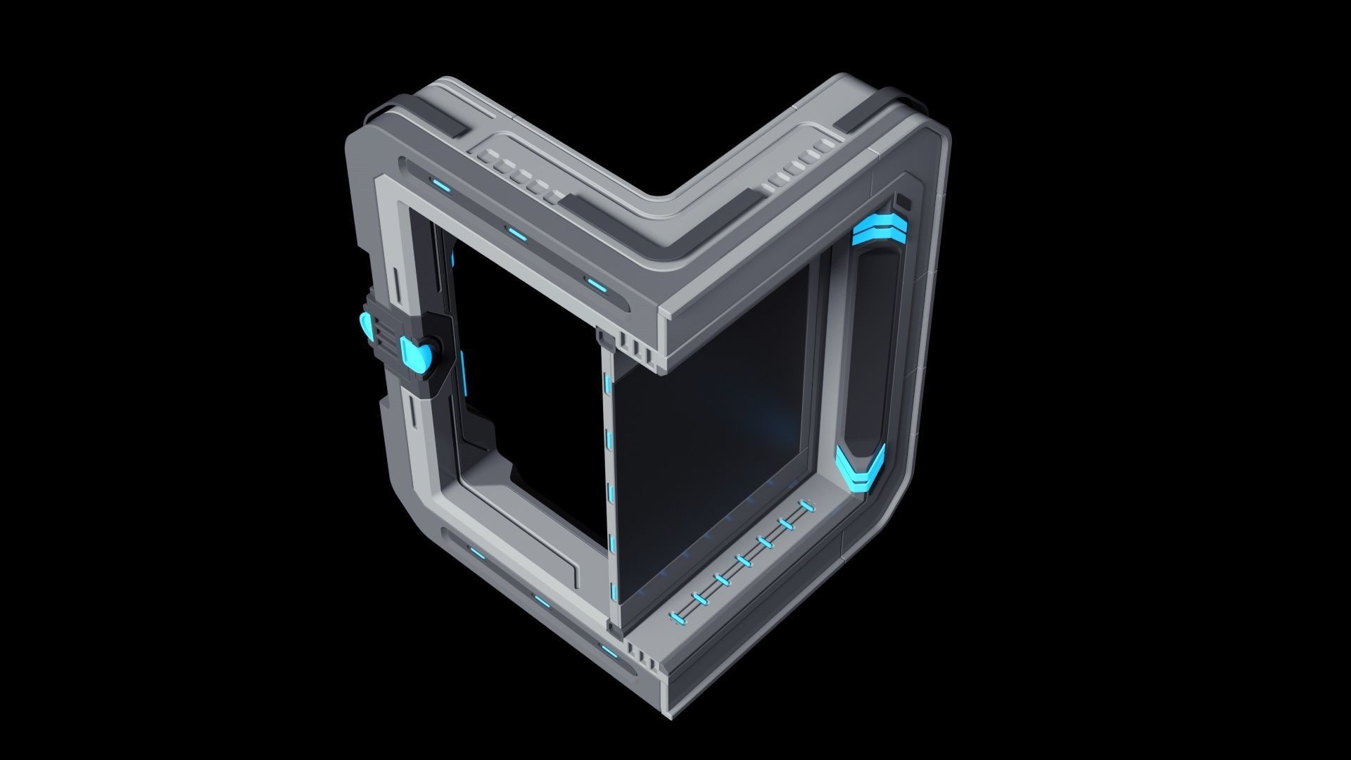 Sci-Fi Mech Screen 3D model_6