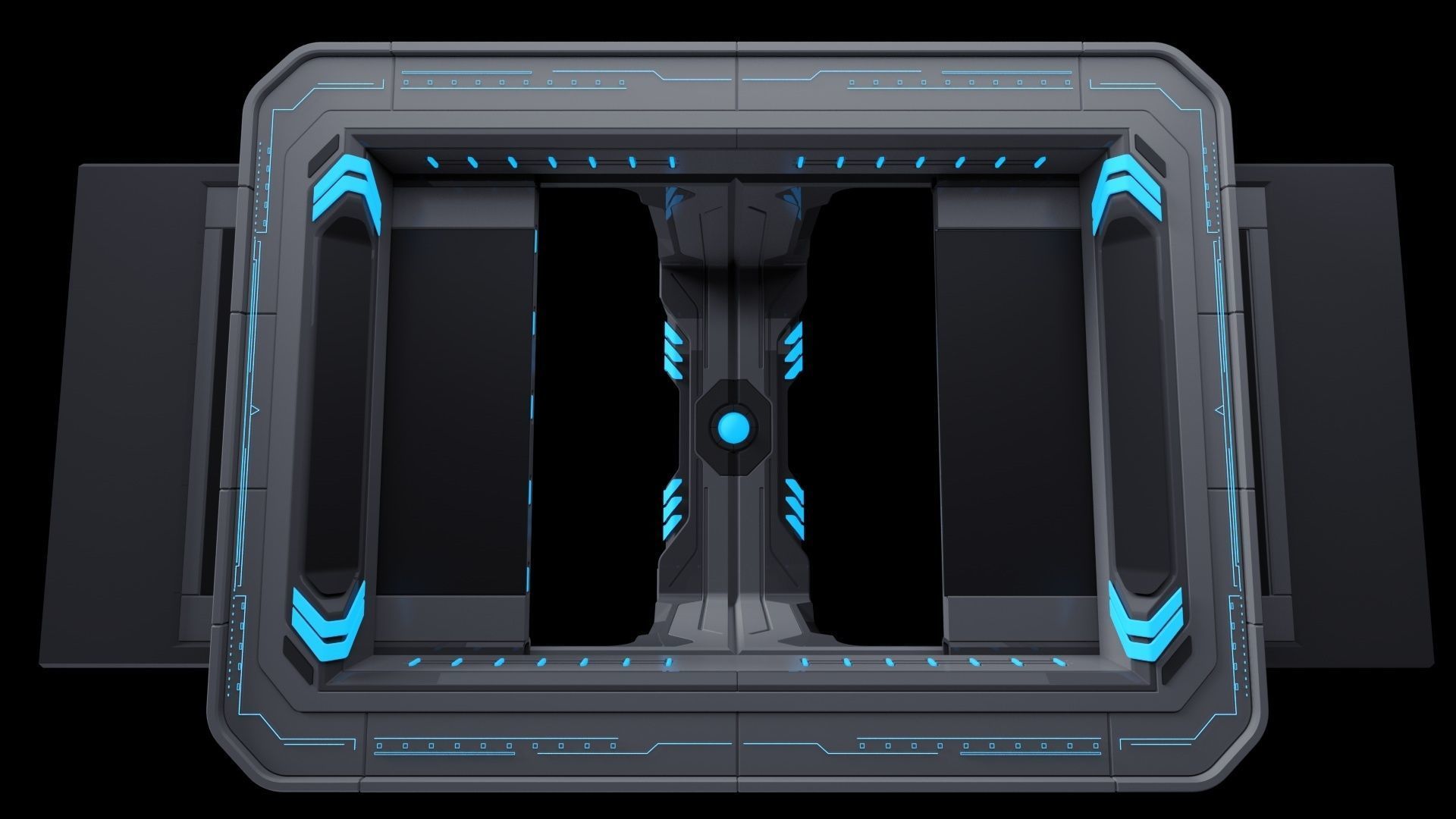 Sci-Fi Mech Screen 3D model_8