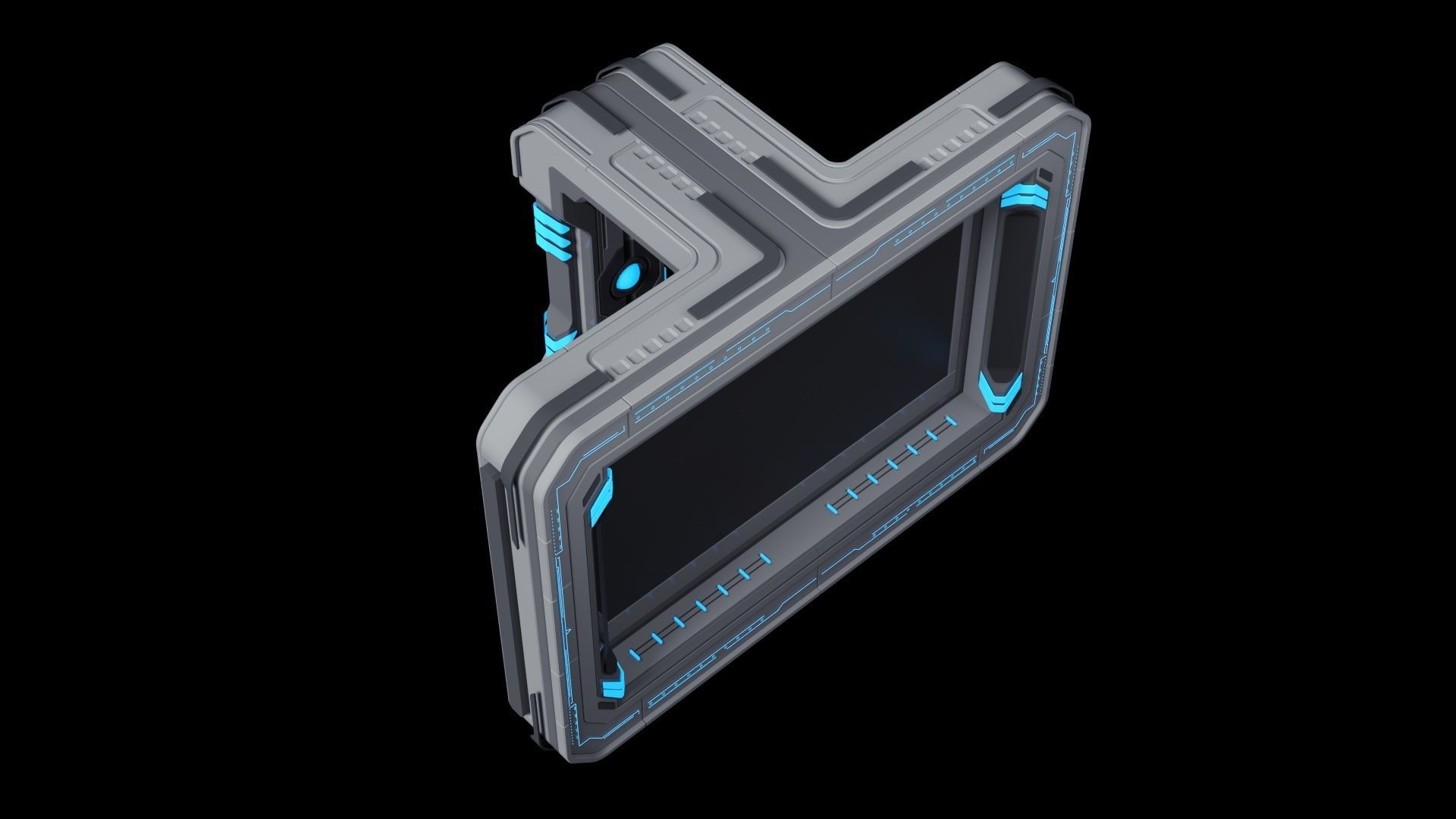 Sci-Fi Mech Screen 3D model_7