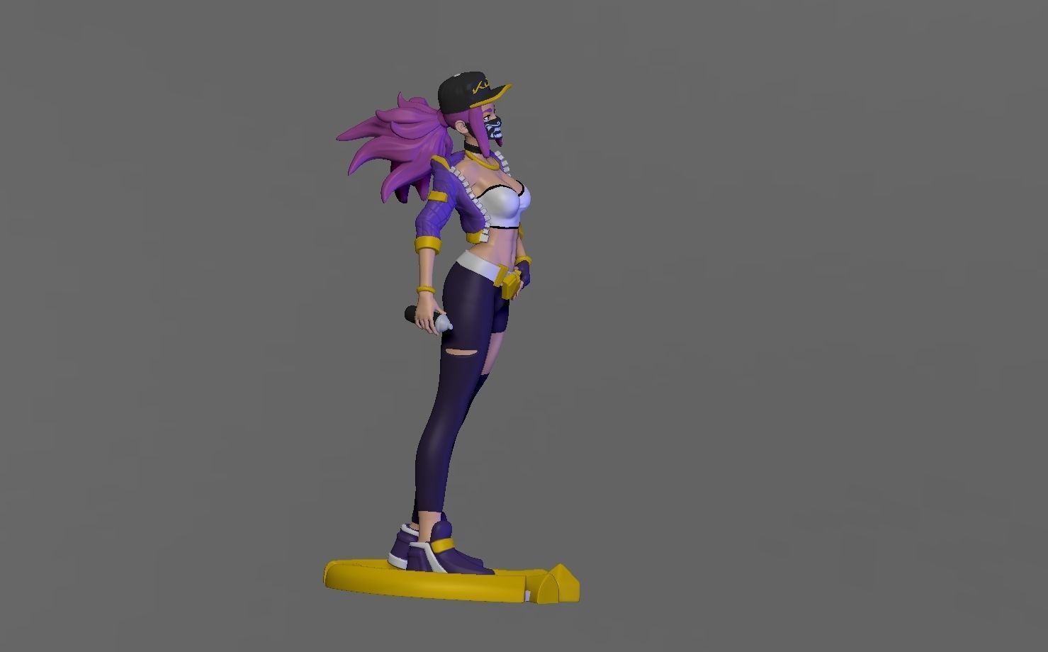 KDA - Akali 3D print model_1